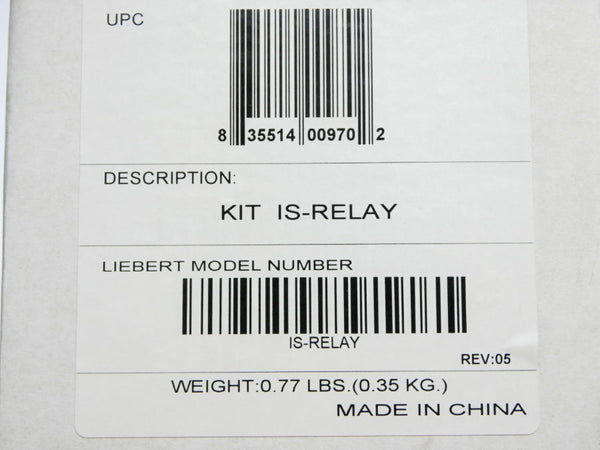 LIEBERT IS-RELAY REV. 5 NSMP