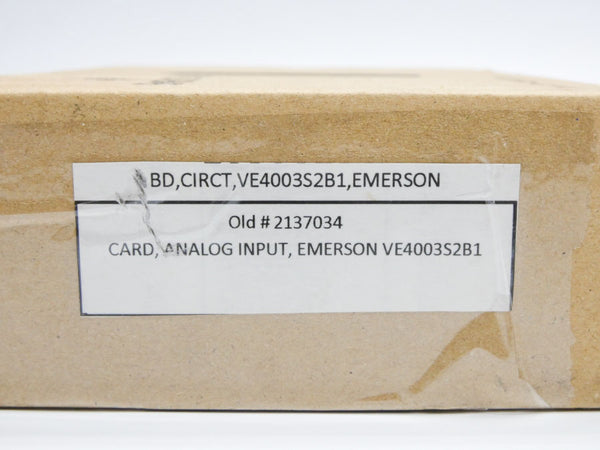 EMERSON VE4003S2B1 KJ3222X1-BA3 KJ4001X1-CA1 24VDC NSMP