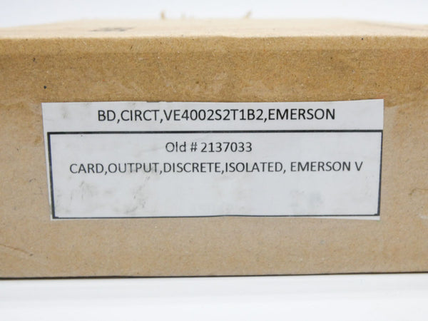 EMERSON VE4002S2T1B2 KJ3209X1-BA2 KJ4001X1-CB1 120/230VAC 1A NSMP