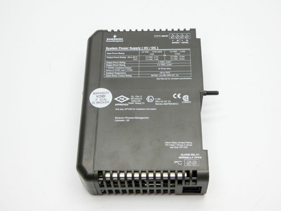 EMERSON KJ1501X1-BC2 12P2186X042 REV. E 24VDC 4.0A NSNP