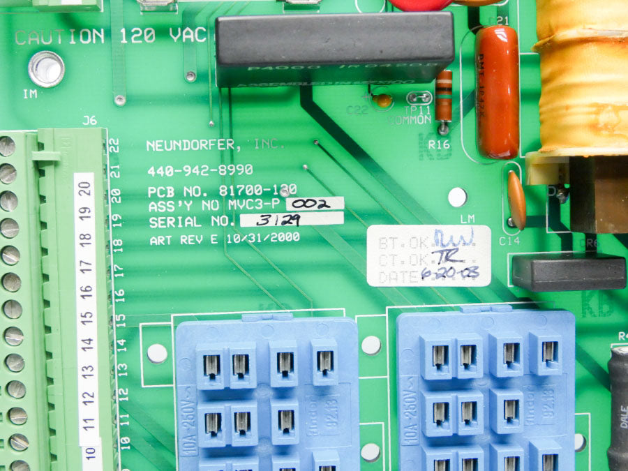 NEUNDORFER, INC. 440-942-8990 MVC3-P002 REV. E UNMP