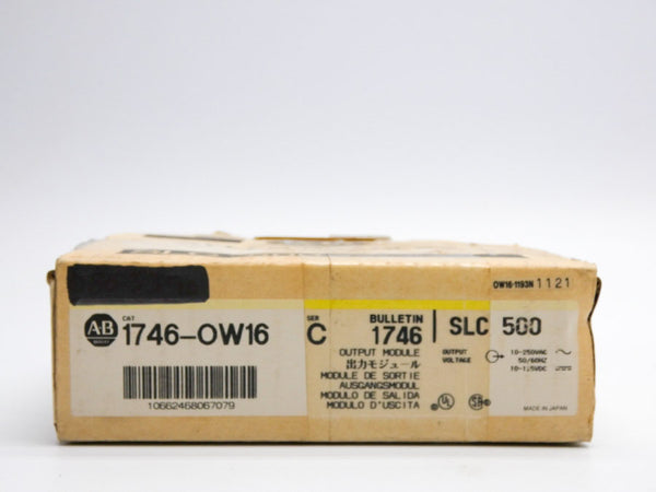 INDUSTRIAL SPARE PART 1746-OW16 SER. C 10-250VAC 15A NSMP