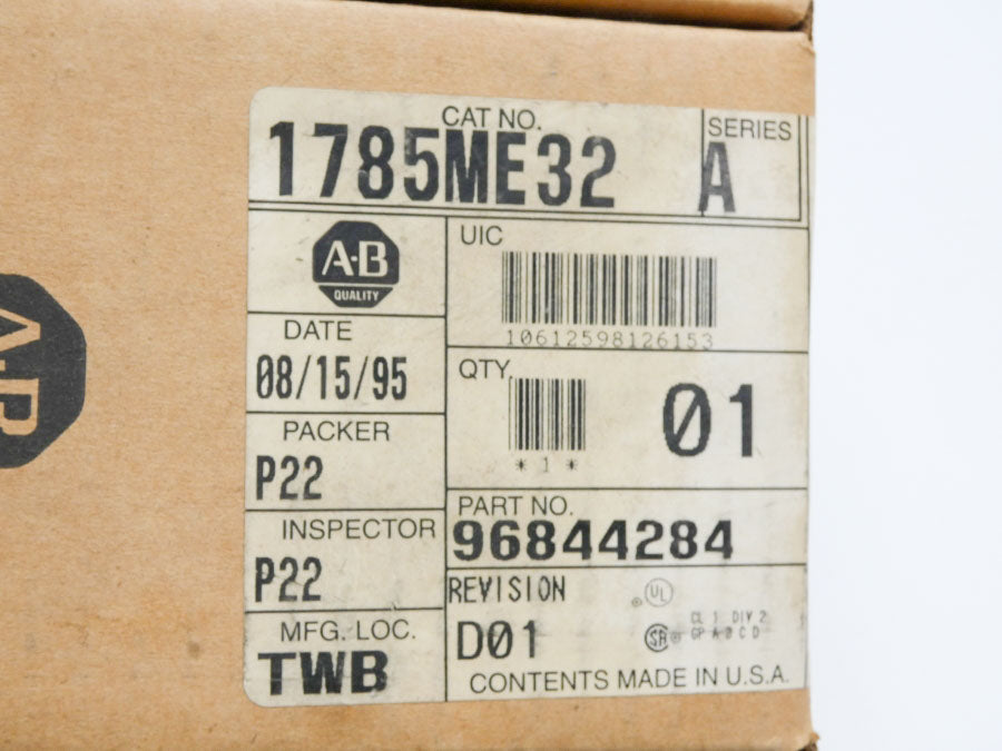 INDUSTRIAL SPARE PART 1785-ME32 SER. A 5VDC 0.17A NSMP