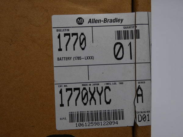 INDUSTRIAL SPARE PART 1770-XYC SER. A REV. B 3V NSMP