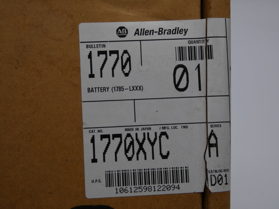 INDUSTRIAL SPARE PART 1770-XYC SER. A REV. B 3V NSMP