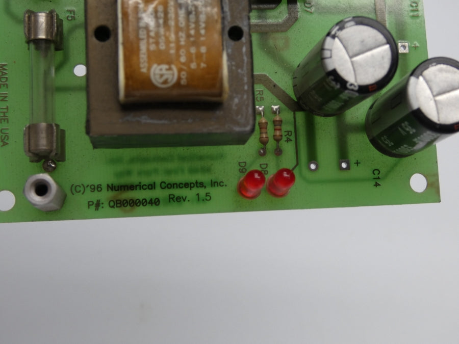 NUMERICAL CONCEPTS, INC. QB000040 REV. 1.5 UNMP