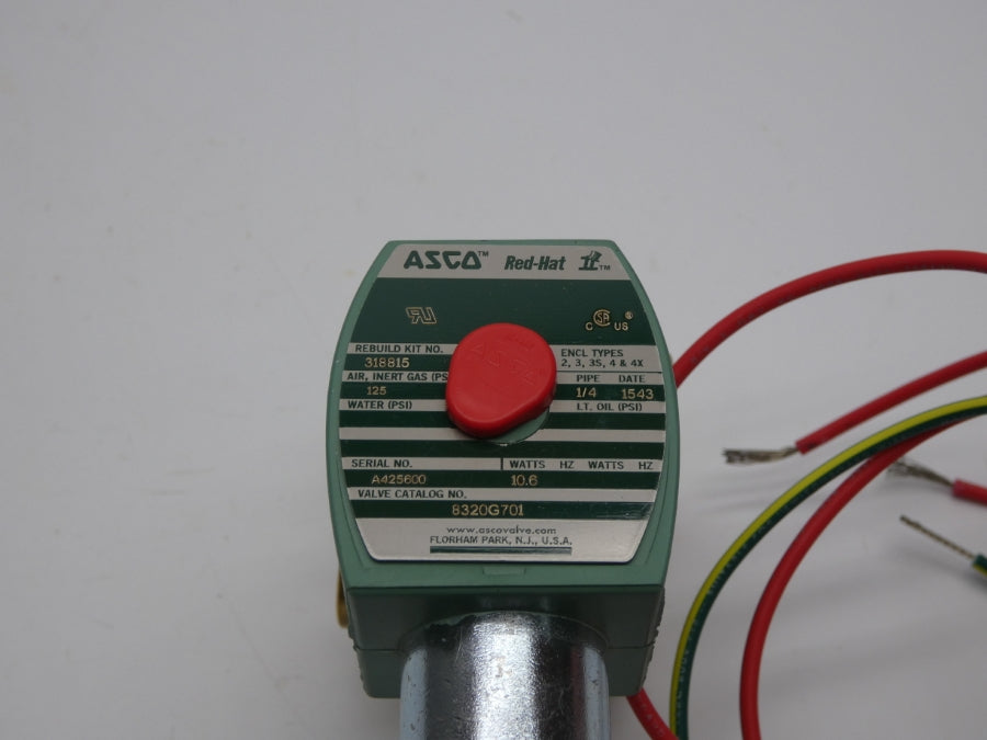 ASCO 8320G701 24VDC 125PSI 1/4" NSMP