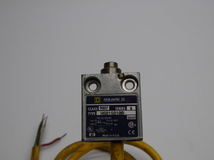 SQUARE D 9007MS01S0100 SER. B 125/250VAC 10A UNMP