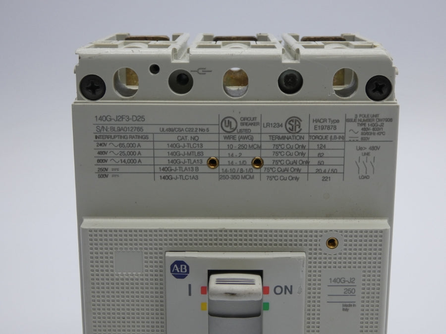 INDUSTRIAL SPARE PART 140G-J2F3-D25 600V 250A (AS PICTURED) UNMP