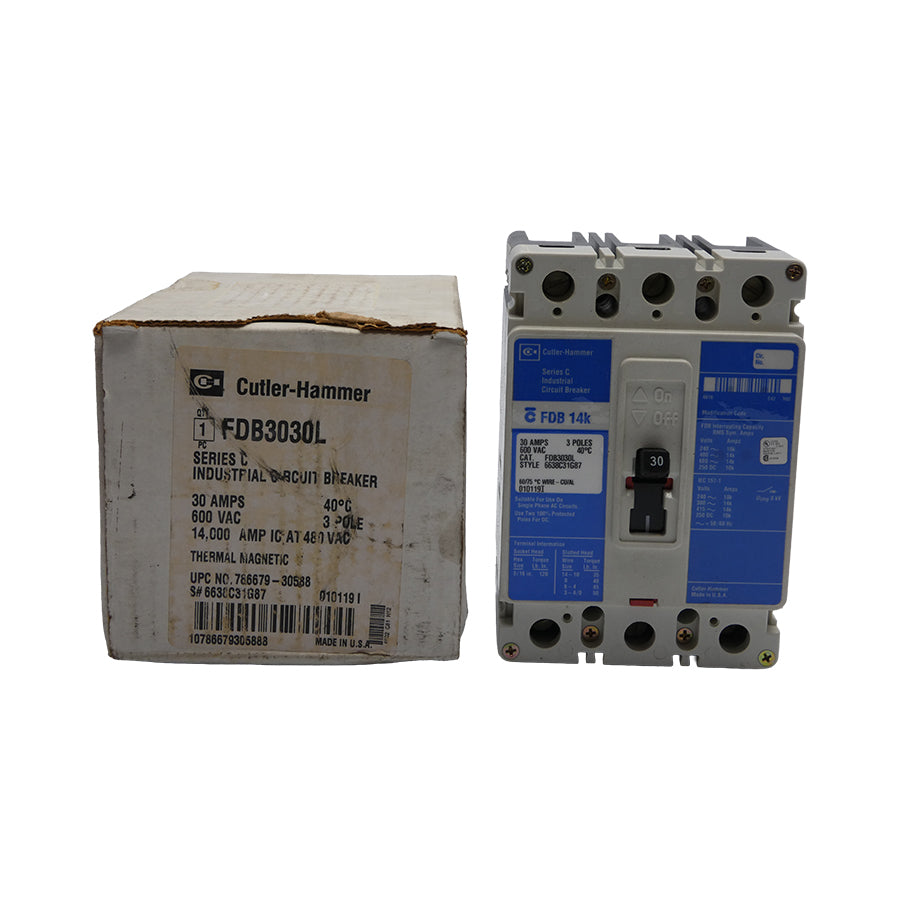 CUTLER HAMMER FDB3030L SER. C 600VAC 30A NSMP