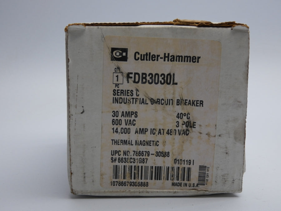 CUTLER HAMMER FDB3030L SER. C 600VAC 30A NSMP