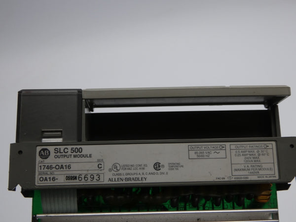 INDUSTRIAL SPARE PART 1746-OA16 SER. C 85-265VAC 0.5A (NO TERMINAL) UNMP