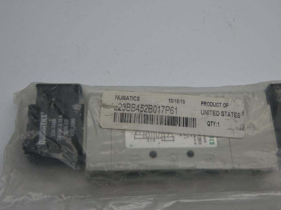 NUMATICS L23BB452B017P61 24VDC 0.15A 14.5-145PSI NSMP