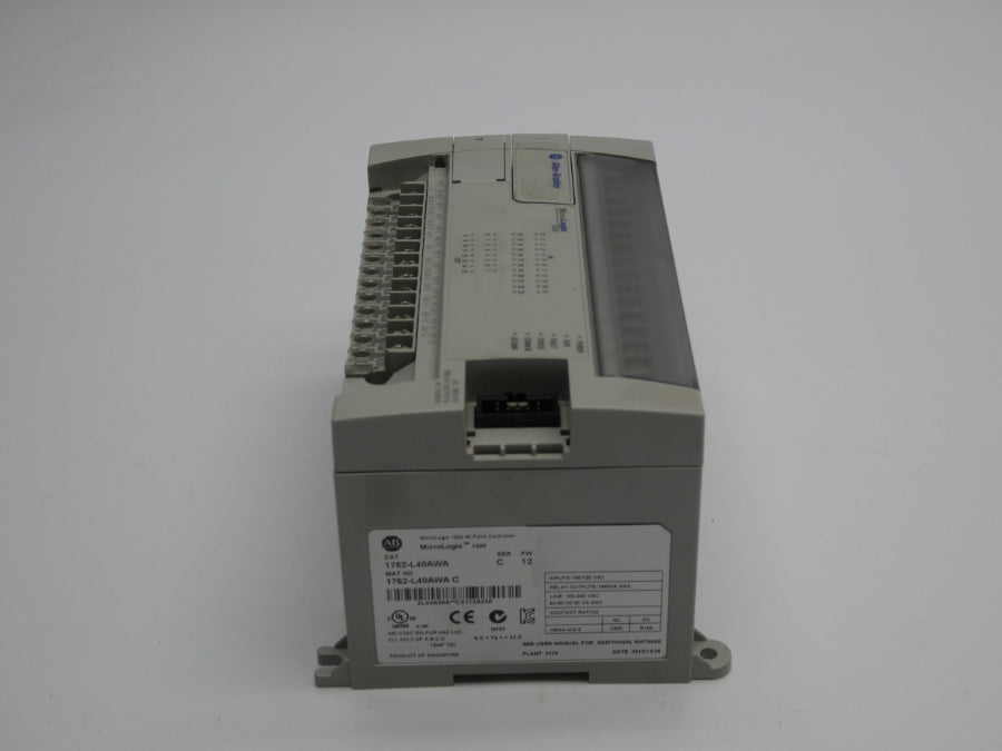INDUSTRIAL SPARE PART 1762-L40AWA SER. C F/W 12 100/120VAC (NO DOOR/COVER) UNMP