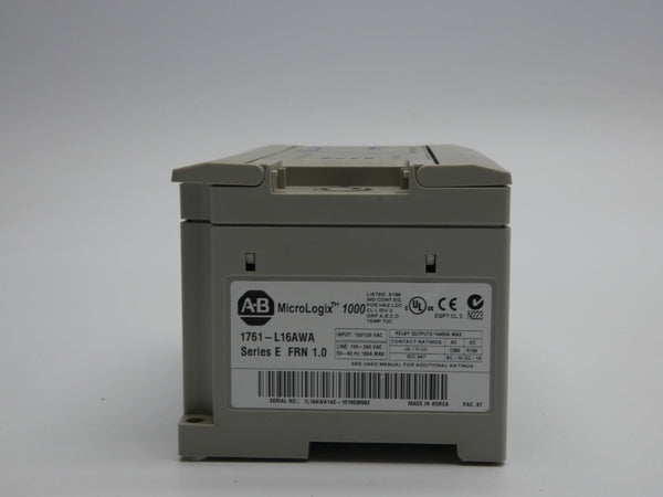 INDUSTRIAL SPARE PART 1761-L16AWA SER. E F/W 1.0 100/120VAC (NO COVER) NSNP