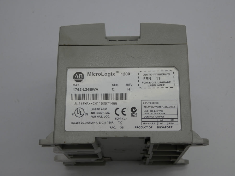 INDUSTRIAL SPARE PART 1762-L24BWA SER. C F/W 11 REV. H 24VDC (NO COVER) UNMP