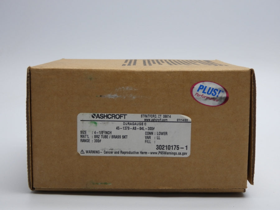 ASHCROFT 45-1379-AS-04L-300# 300PSI NSMP