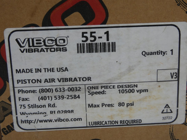 VIBCO 55-1 10500VPM 80PSI NSMP