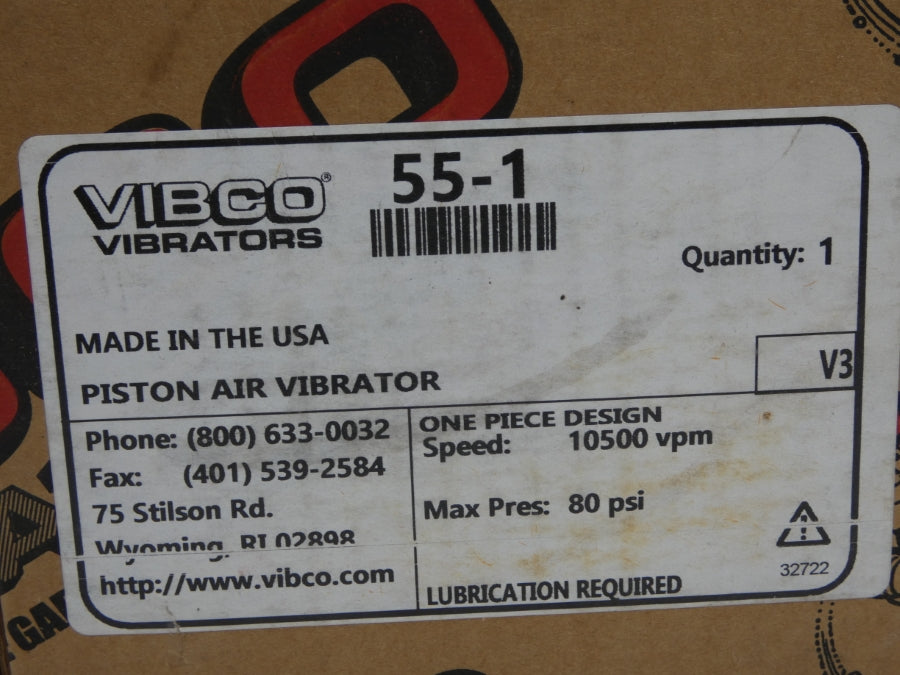VIBCO 55-1 10500VPM 80PSI NSMP
