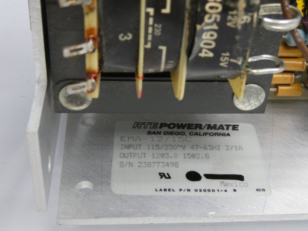 RTE POWER/MATE EMA-12/15C 115/230V 2/1A NSNP