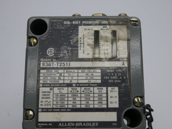 INDUSTRIAL SPARE PART 836T-T251J SER. A 120-600V 60A UNMP