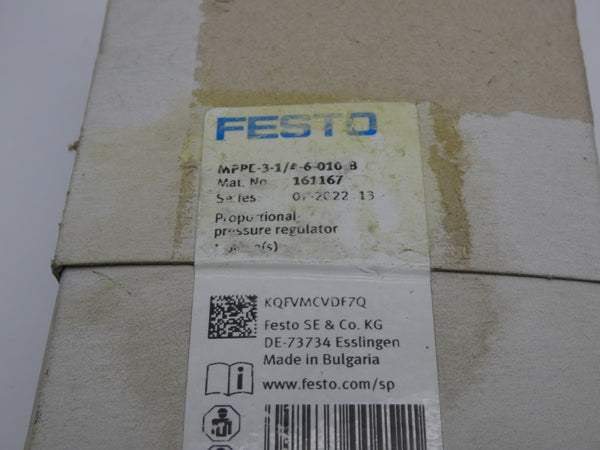 FESTO MPPE-3-1/4-6-010-B 161167 120PSI NSMP