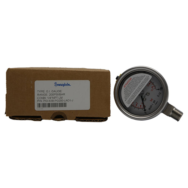 SWAGELOK PGI-63B-PG200-LAO1-J 200PSI NSMP