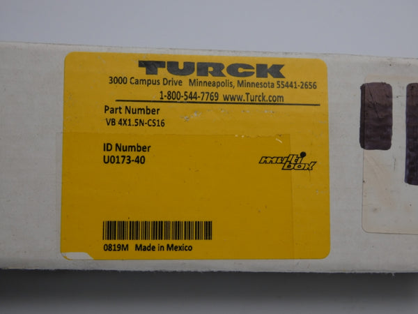 TURCK VB4X1.5N-CS16 U1073-40 NSMP