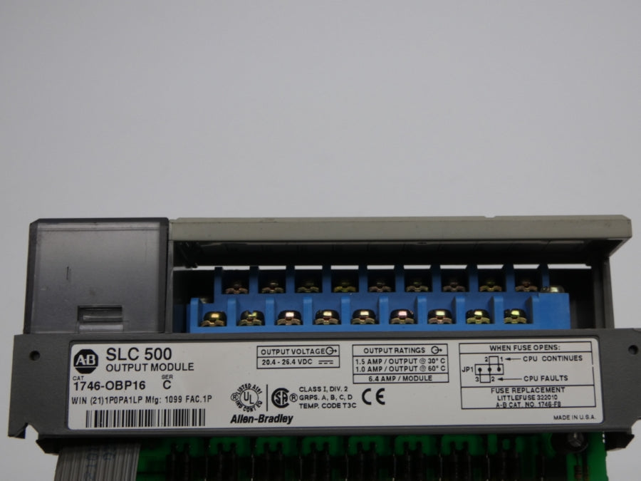 INDUSTRIAL SPARE PART 1746-OBP16 SER. C 20.4-26.4VDC 6.4A UNMP