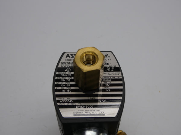 ASCO EF8345G001 110/120V 10-150PSI 1/4" NSMP