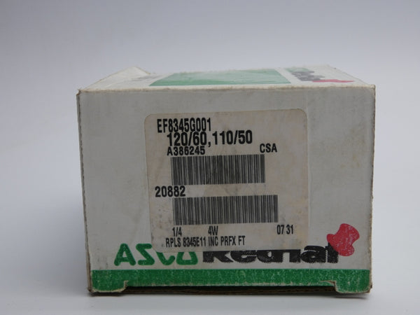 ASCO EF8345G001 110/120V 10-150PSI 1/4" NSMP