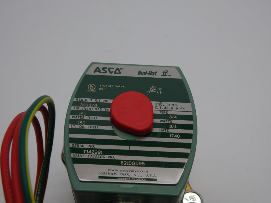 ASCO 8210G095 110/120V 150PSI 3/4" NSMP