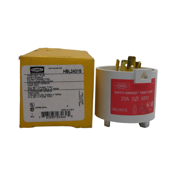 HUBBELL HBL2431S 480V 20A (AS IS) NSMP