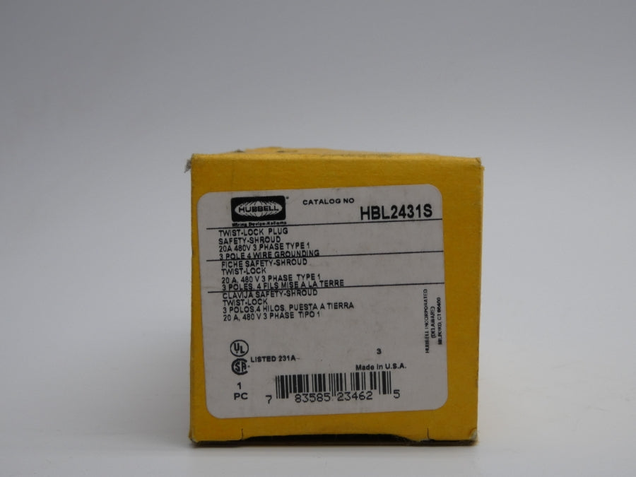 HUBBELL HBL2431S 480V 20A (AS IS) NSMP