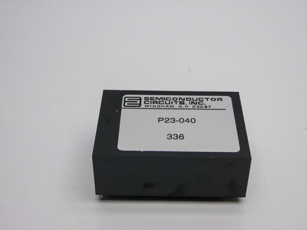 SEMICONDUCTOR CIRCUITS, INC. P23-040 NSNP