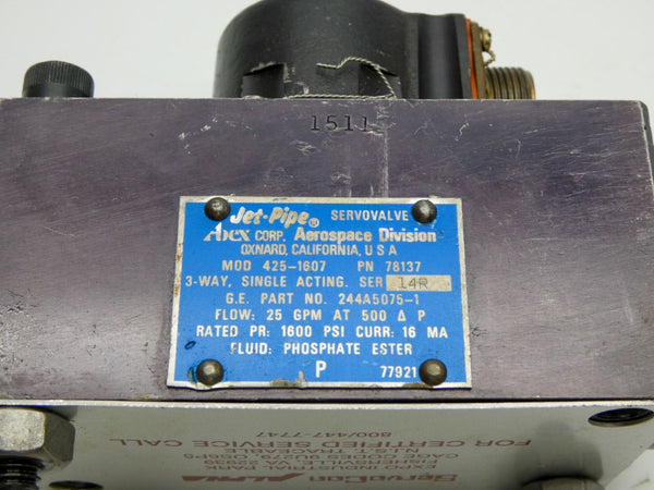 JET-PIPE 425-1607 78137 1600PSI 25/GPM UNMP