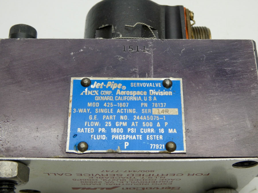 JET-PIPE 425-1607 78137 1600PSI 25/GPM UNMP