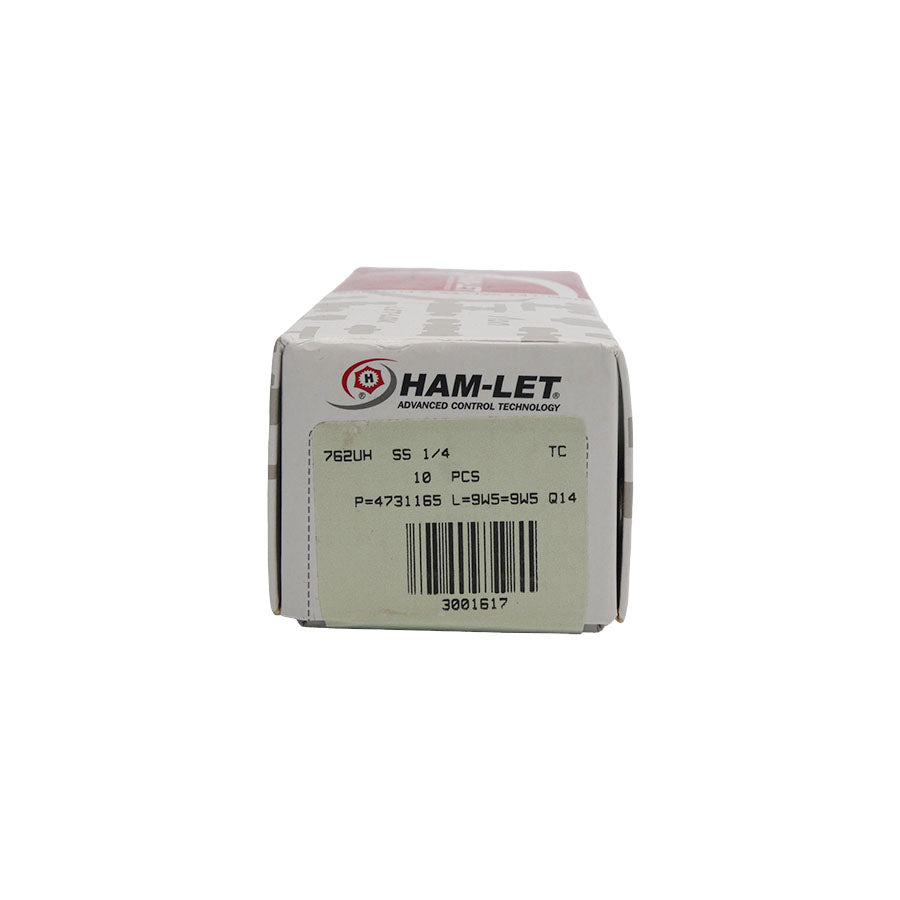 HAM-LET 762UHSS-1/4 (PKG OF 10) NSFS