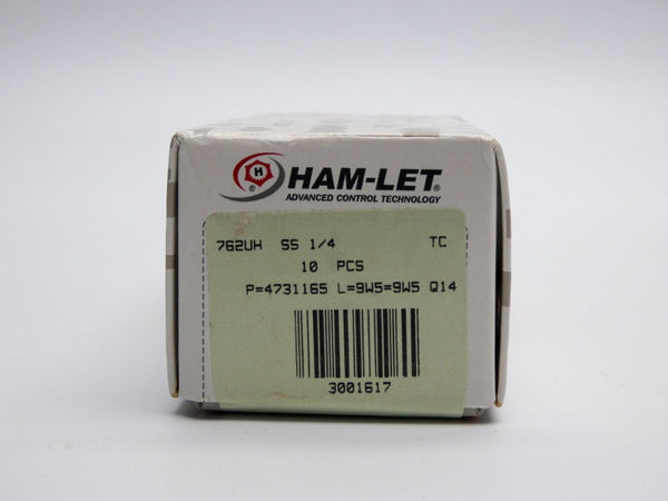 HAM-LET 762UHSS-1/4 (PKG OF 10) NSFS