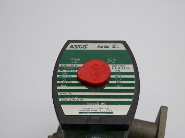 ASCO 8342G511MO 120V 100-125PSI 1/4" NSNP
