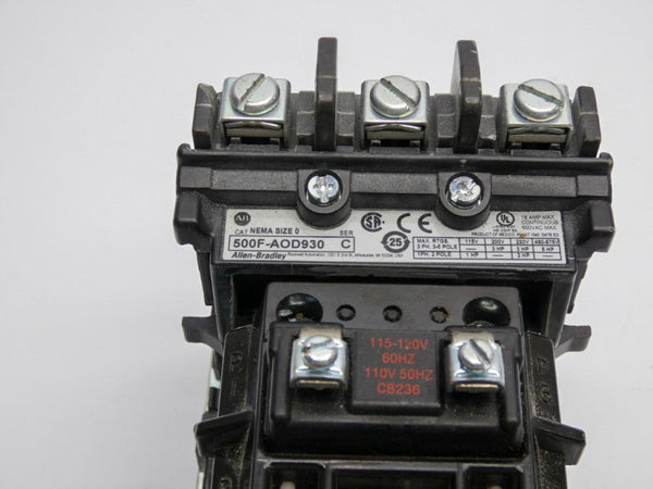 INDUSTRIAL SPARE PART 500F-AOD930 SER. C 110/115-120V 18A UNMP