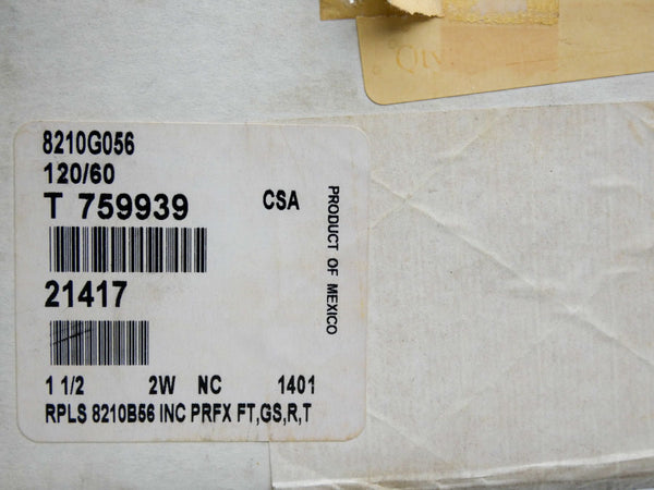 ASCO 8210G056 120V 1-1/2" (AS IS) NSMP