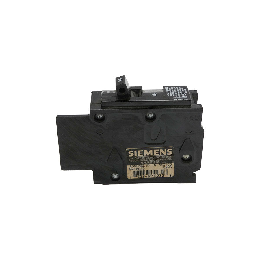 SIEMENS BQ1B020 120/240VAC 20A UNMP