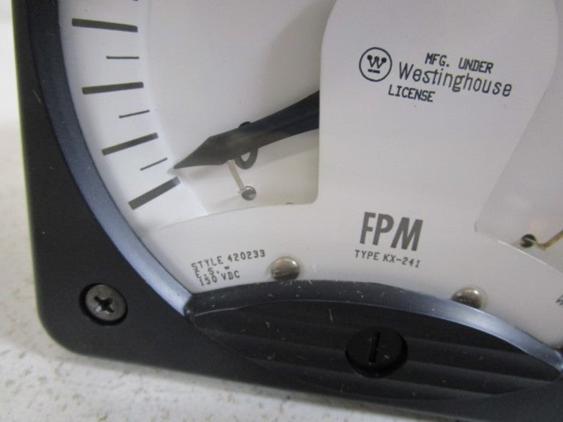 WESTINGHOUSE PANEL METER 420233 TYPE: KX-241 0-2000FDM NSNP