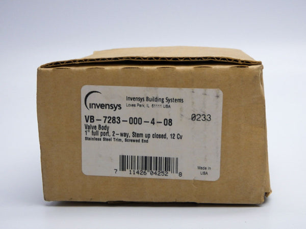 INVENSYS VB-7283-000-4-08 260PSI 1" NSMP
