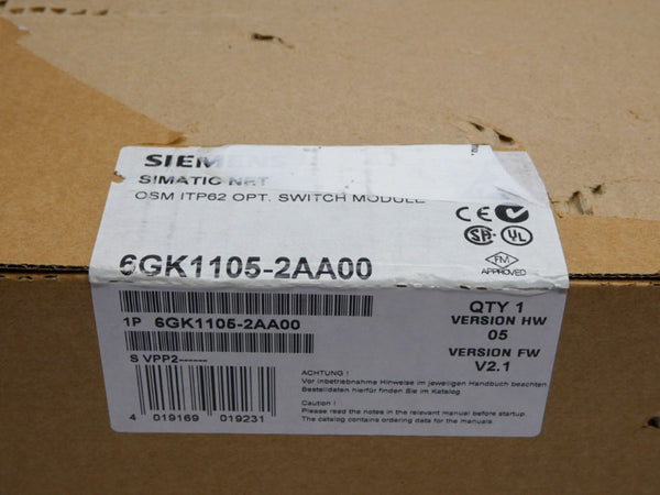 SIEMENS 6GK1105-2AA00 F/W V2.1 VER. 05 NSFS