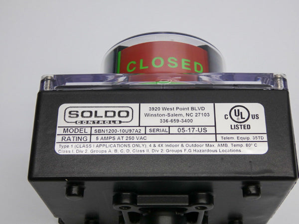 SOLDO CONTROLS SBN1200-10U97A2 250VAC 5A NSNP