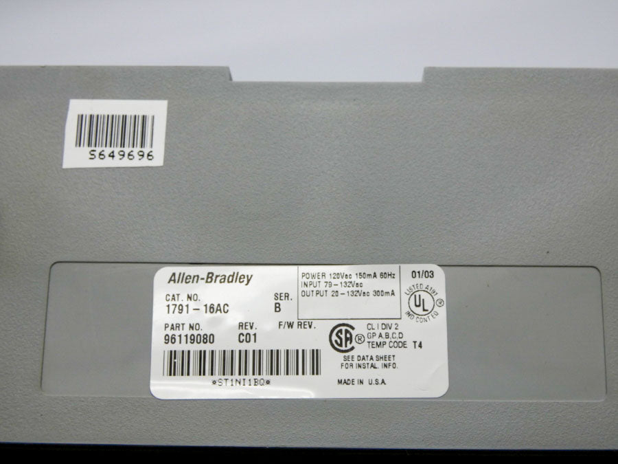 INDUSTRIAL SPARE PART 1791-16AC SER. B REV. C01 79-132VAC (NO DOOR/COVER) (AS IS) UNMP