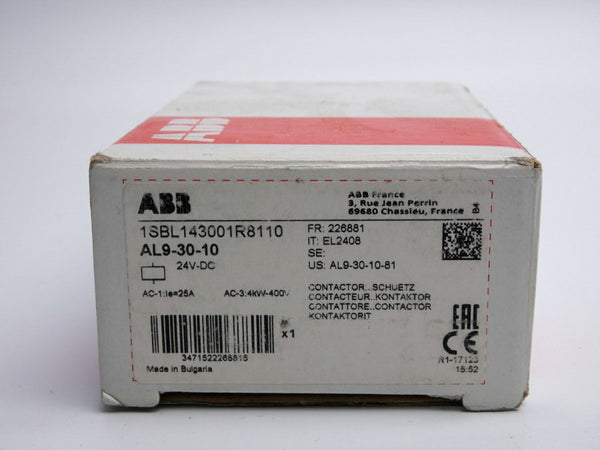 ABB 1SBL143001R8110 AL9-30-10 24VDC 25A NSMP