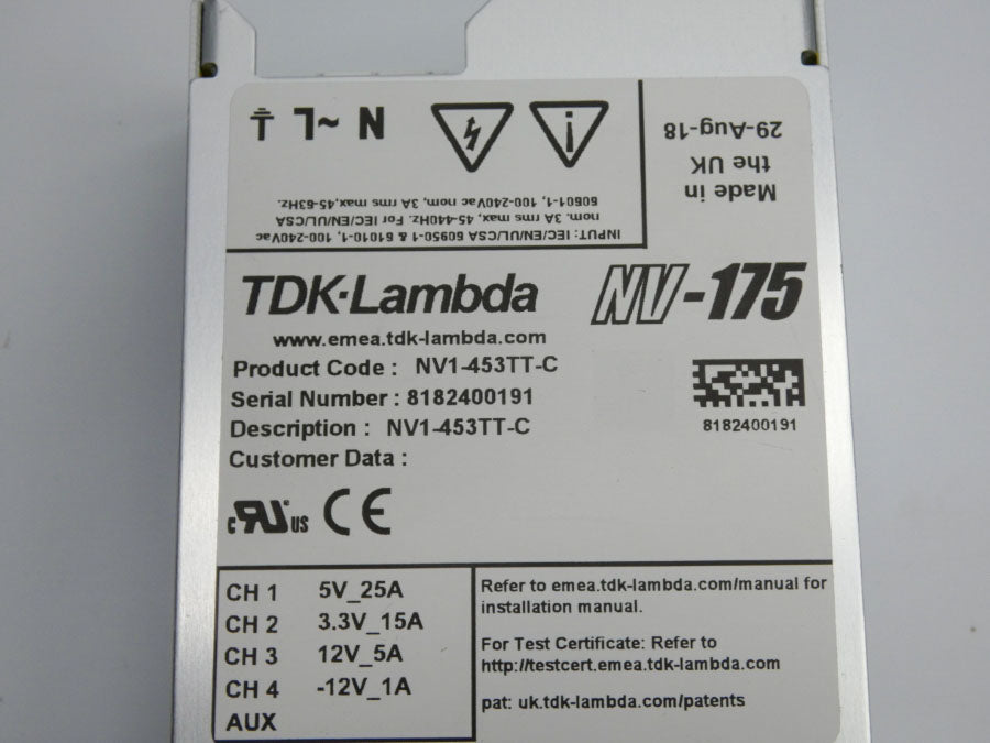 TDK-LAMBDA NV1-453TT-C 100-240VAC 25A NSNP